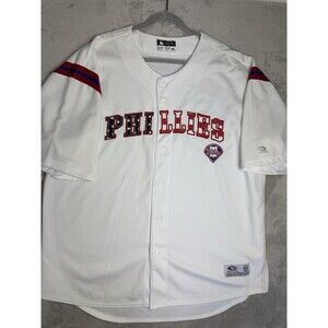 Vintage Phillies Jersey 2XL True Fan Series Stars & Stripes Patriotic MLB